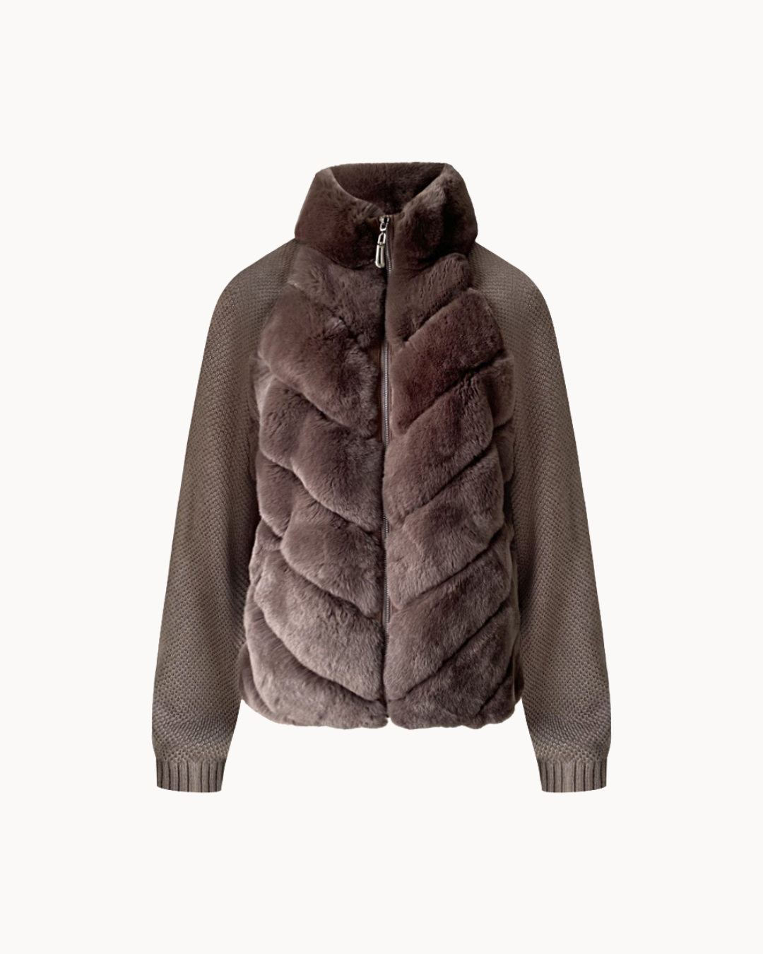 Cenya Fur Jacket - Velvet Mocha