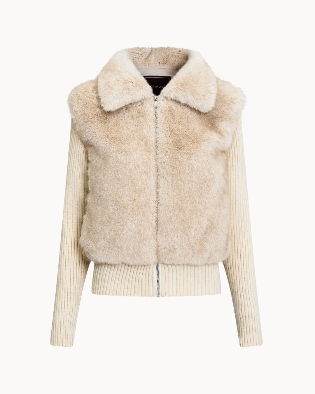Luna Faux Fur Jacket - Vanilla