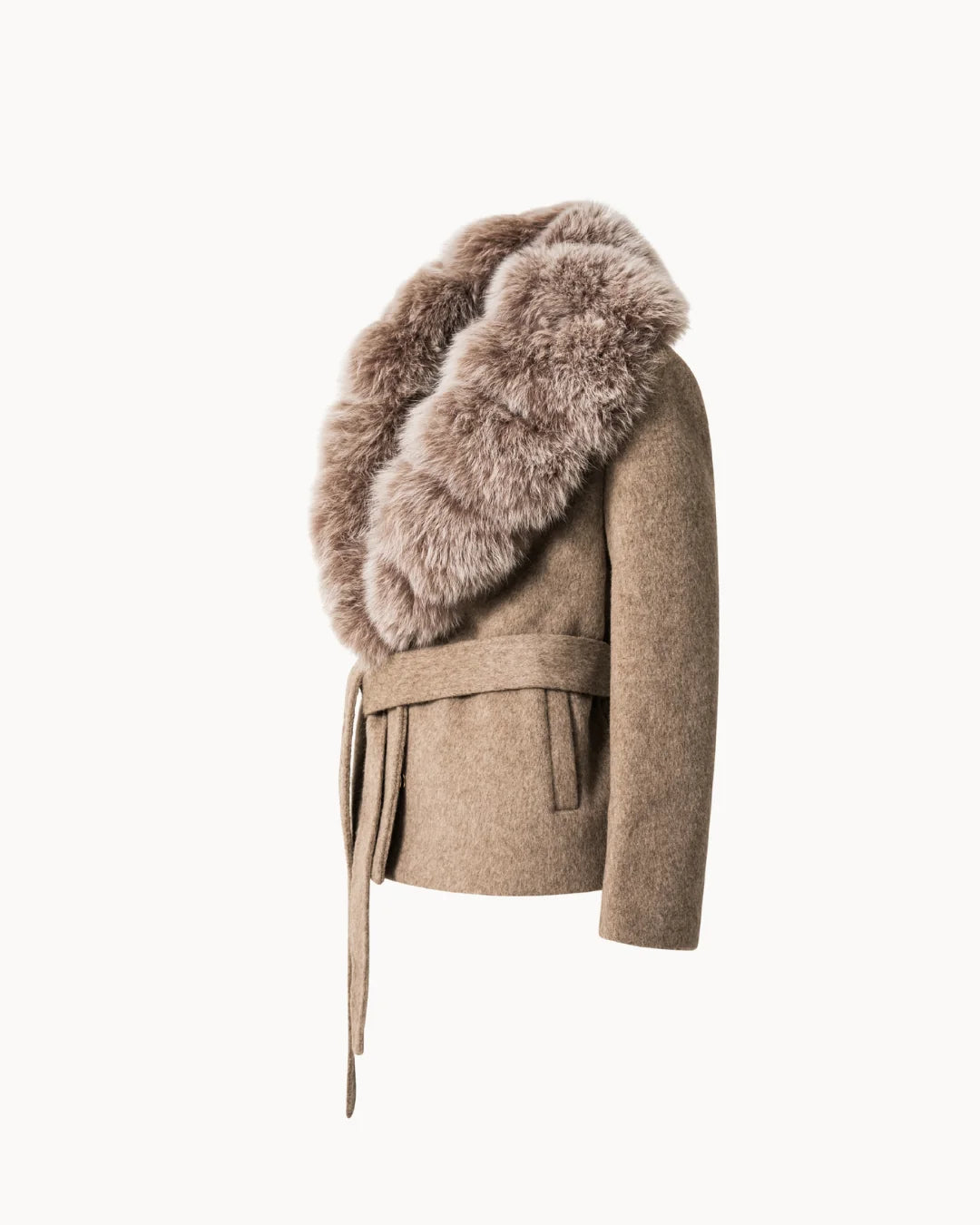 The Bria Fur Coat - Oatstone