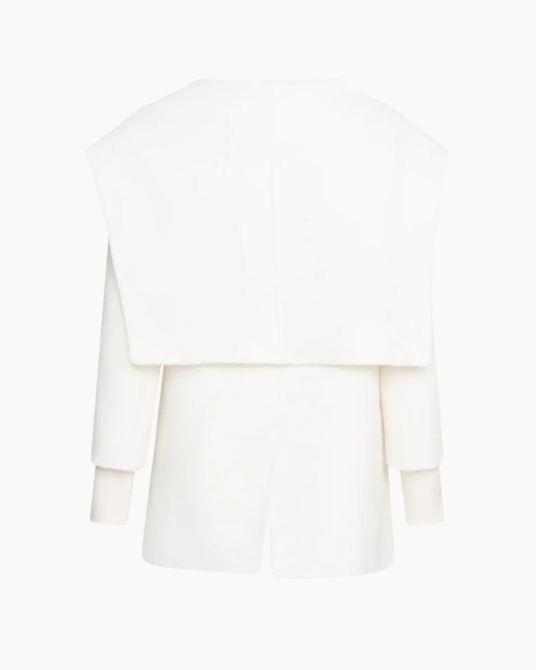Shawl Collar Coat - White