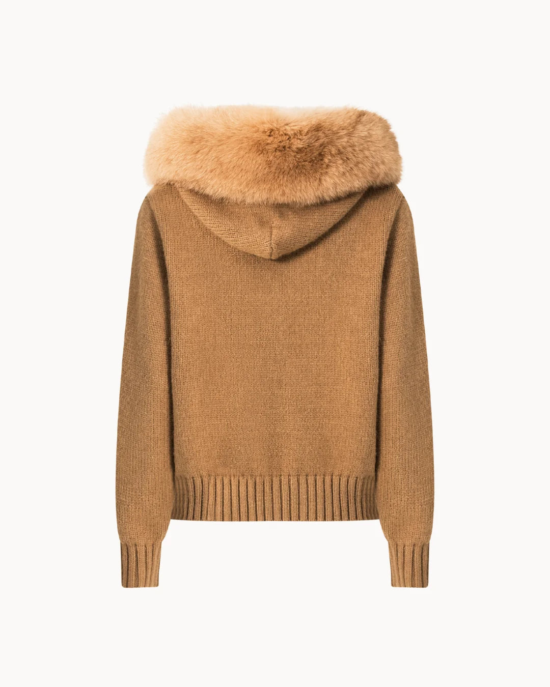 Faux Fur Jacket - Brown