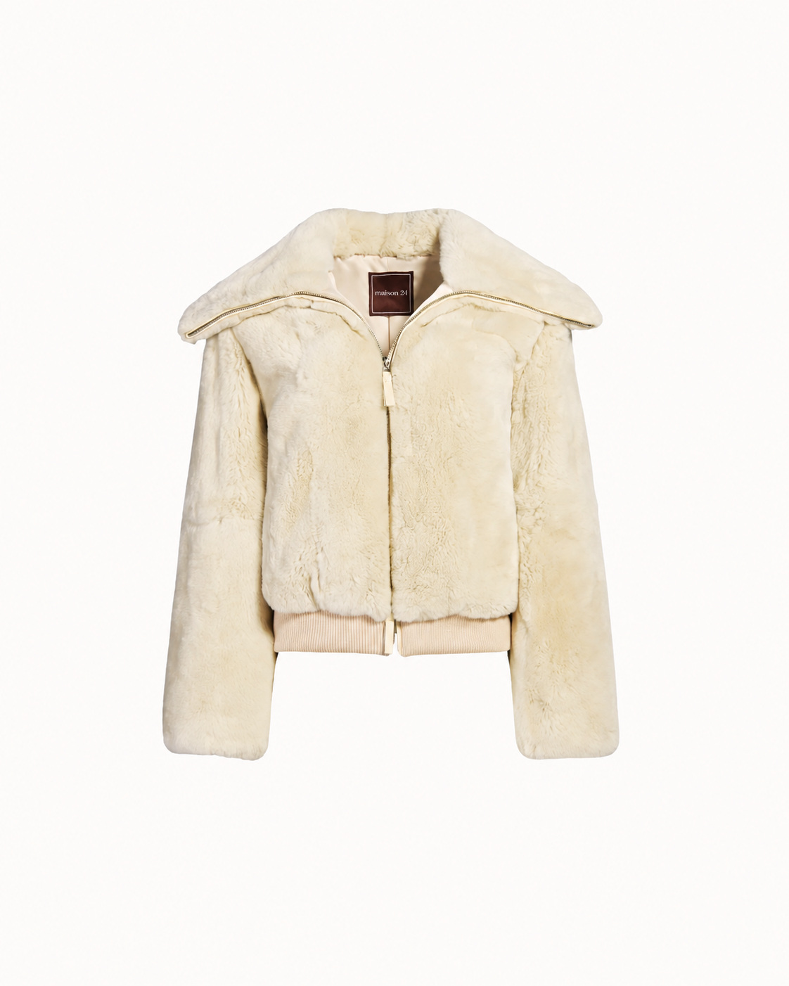 The Livia Rex Fur Jacket - White