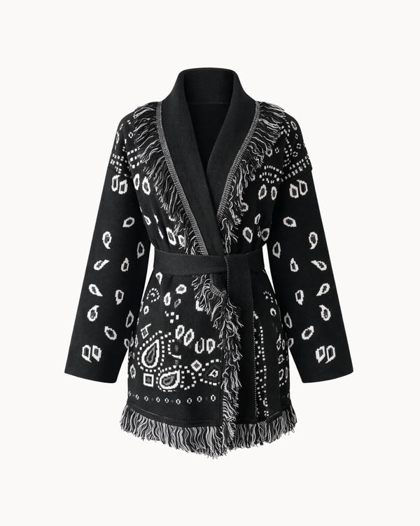 Montana Knit Coat - Onyx
