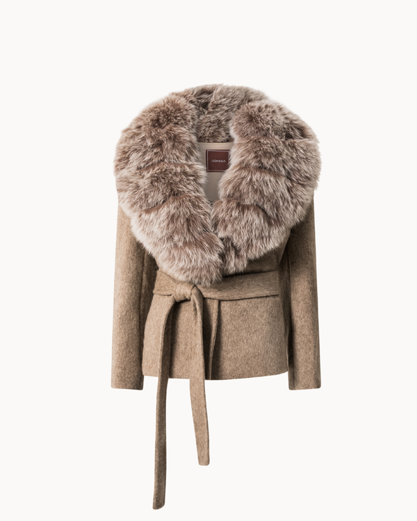 The Bria Fur Coat - Oatstone