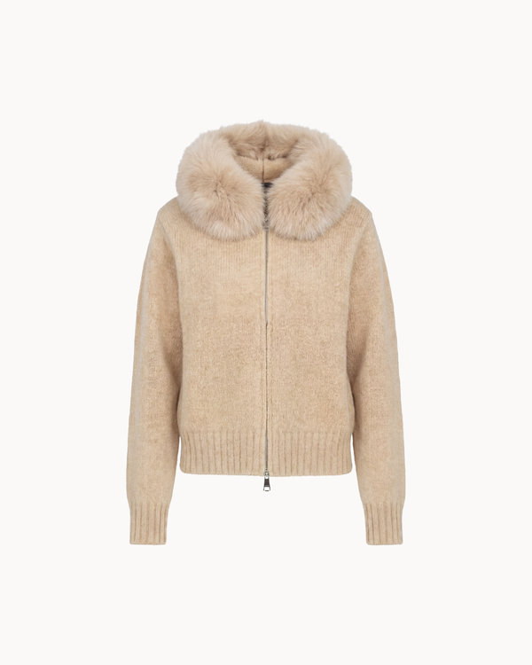 Fur Jacket - Beige