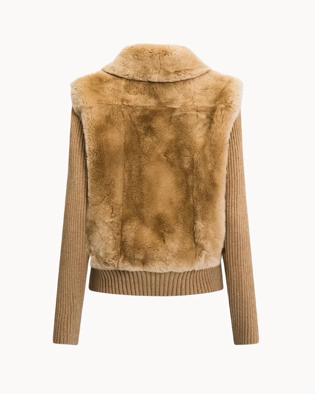 Camel Rex Fur Jacket
