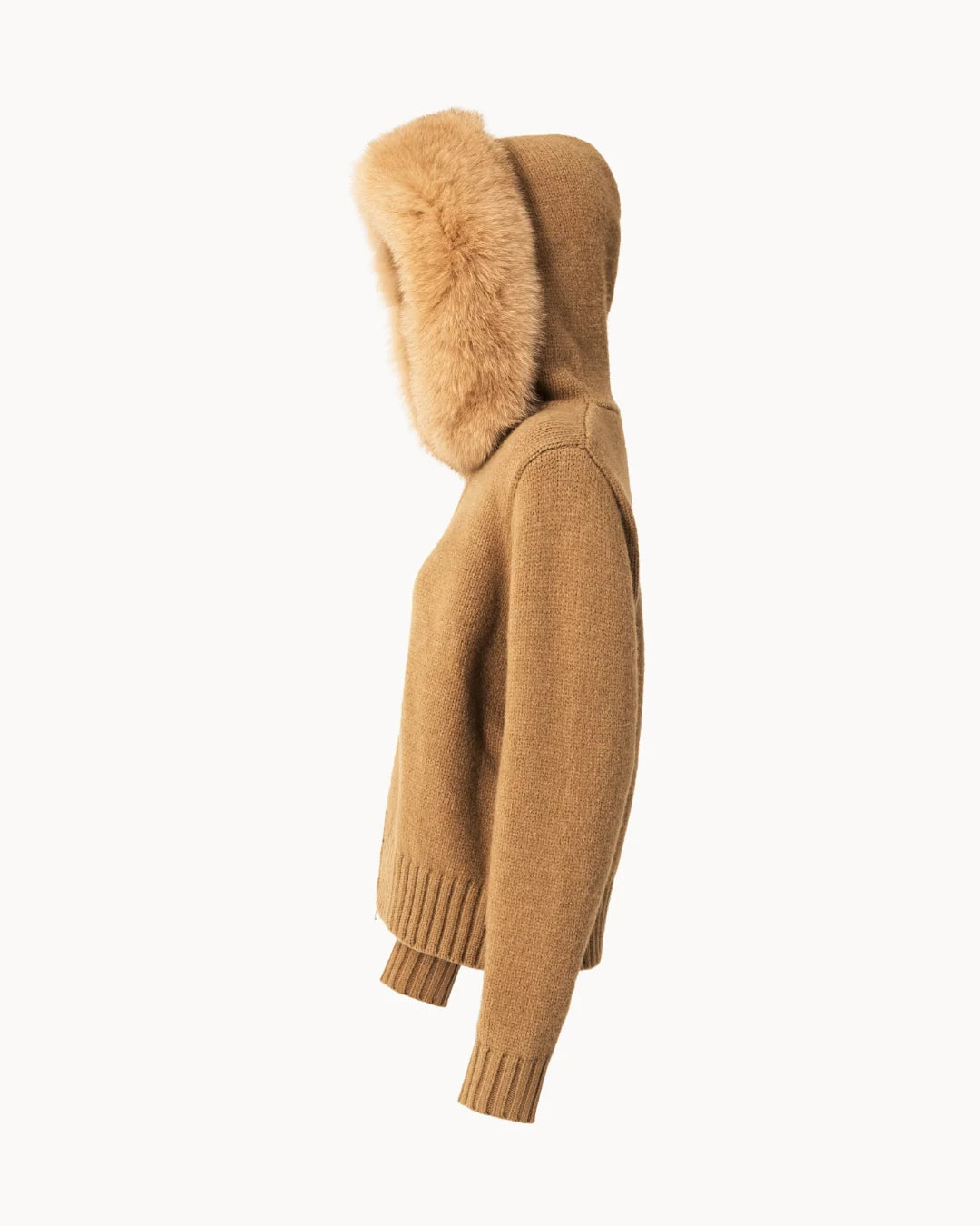 Faux Fur Jacket - Brown