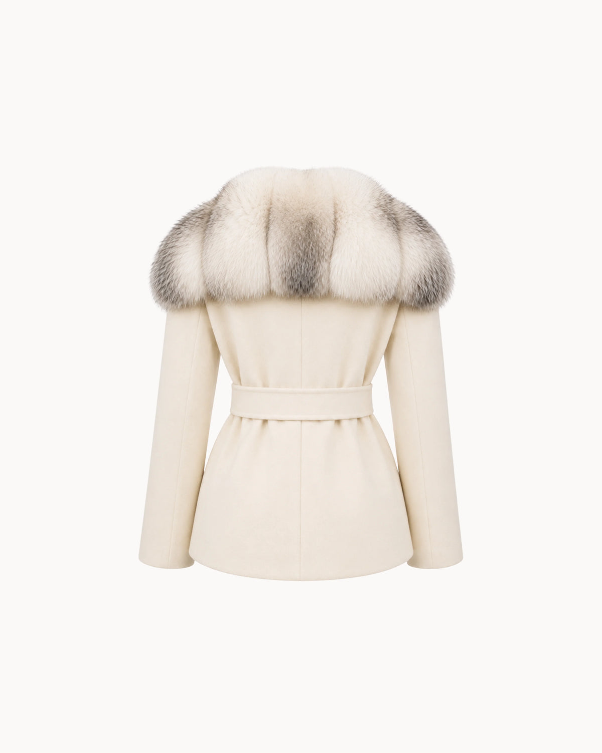 Bria Fur Coat - Ivory