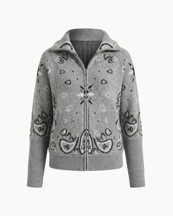 Adelé Heritage Knit – Heather Grey