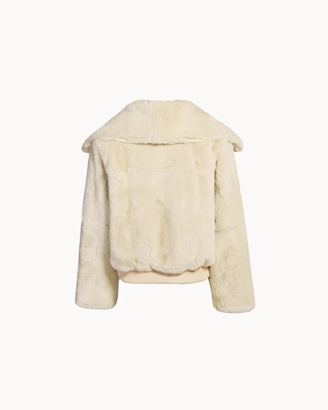 The Livia Rex Fur Jacket - White
