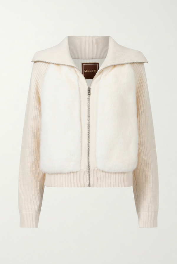 Lumière Mink Cardigan