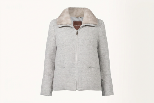 Celeste Mink Fur-Trim Jacket