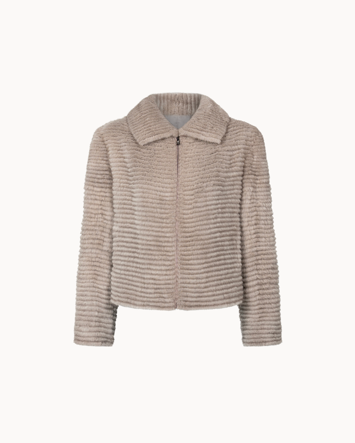 Elowen Mink Fur Jacket - Taupe