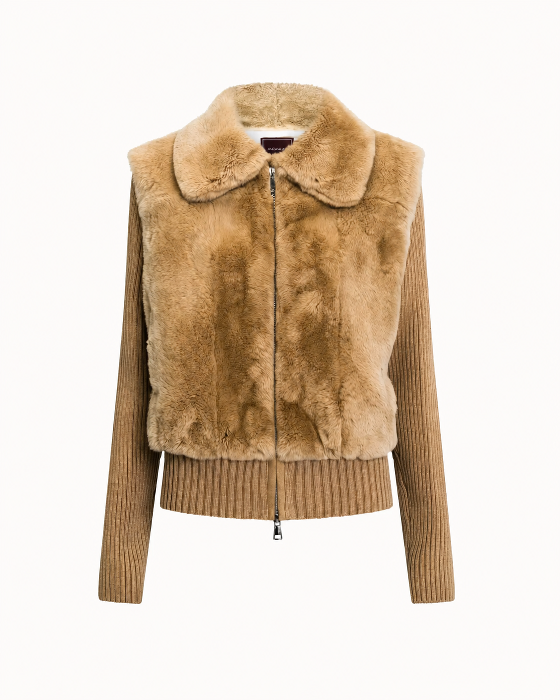 Camel Rex Fur Jacket