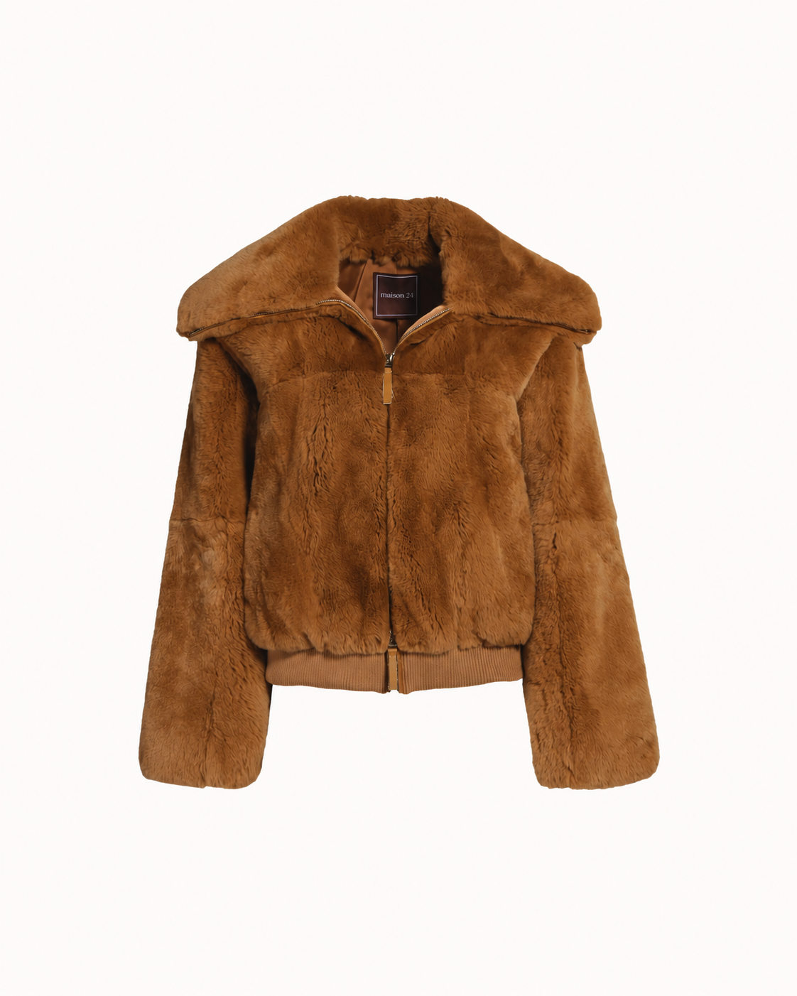 The Livia Rex Fur Jacket - Brown