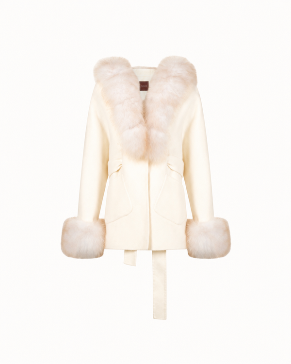 Elara Fur Trimmed Coat